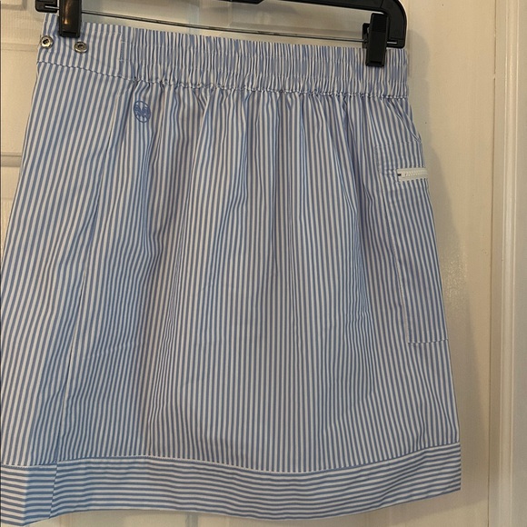 NWOT Women’s Renwick Blue & White Striped Golf Rain Wrap Skirt Size Small - Picture 6 of 9